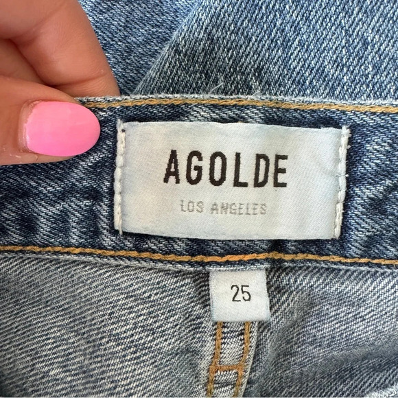 Agolde Riley High Rise Straight Crop - Picture 11 of 14